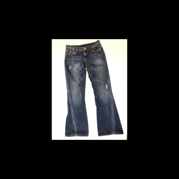 True Religion Med Wash Flare Sect Joey Jeans Sz 28 - Picture 8 of 8